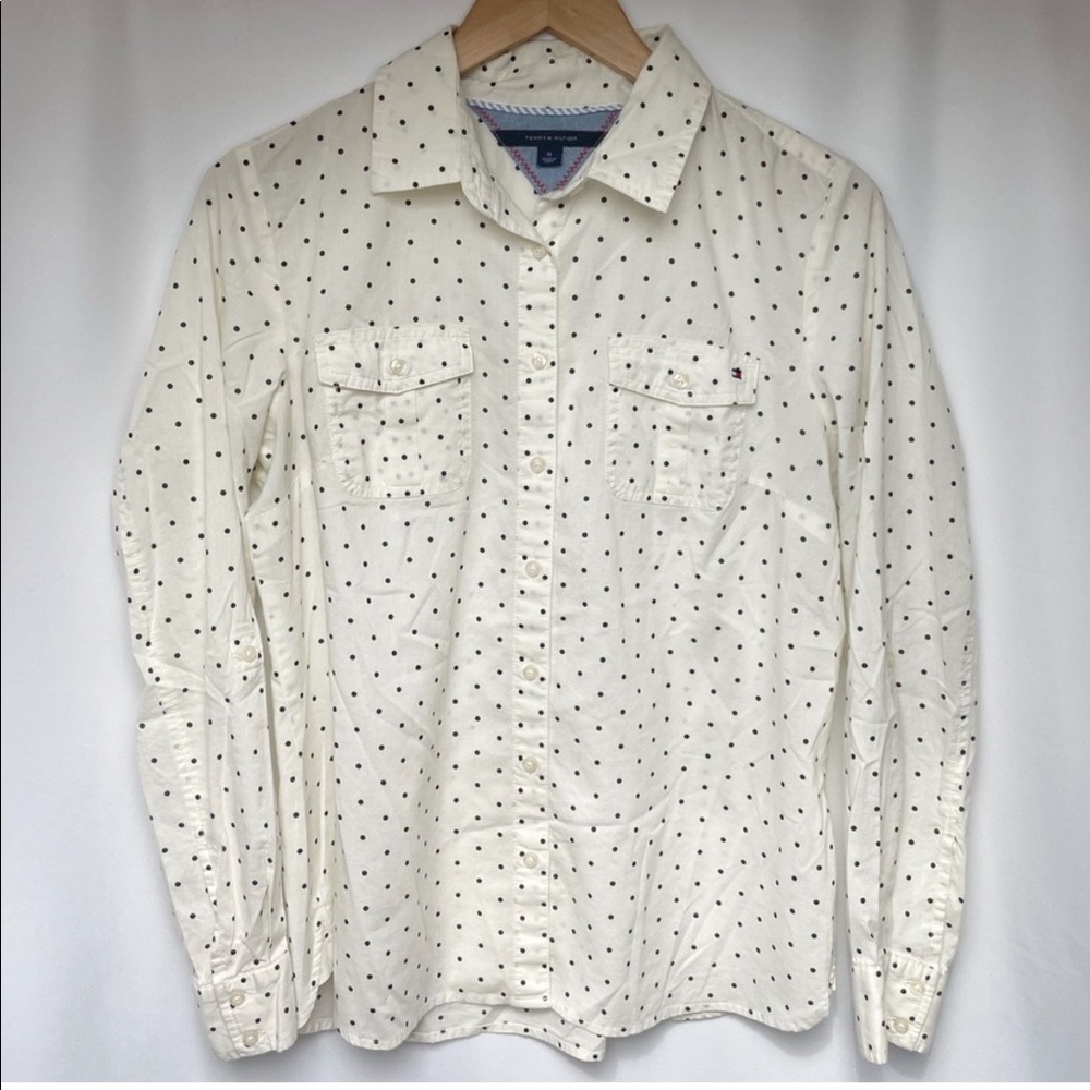 Polka Dot Button Down